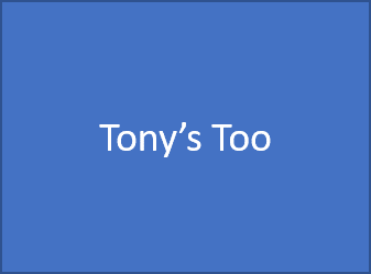 TONY'S TOO 78 X 61